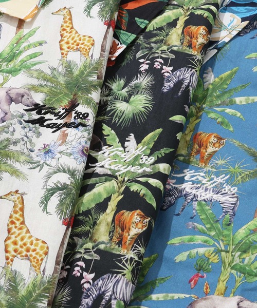 KRIFF MAYER(クリフメイヤー)の「ツギハギアロハシャツ(シャツ/ブラウス・メンズ・ブラック/オフホワイト/ネイビー・MEDIUM/LARGE/X-LARGE)」の13枚目の写真