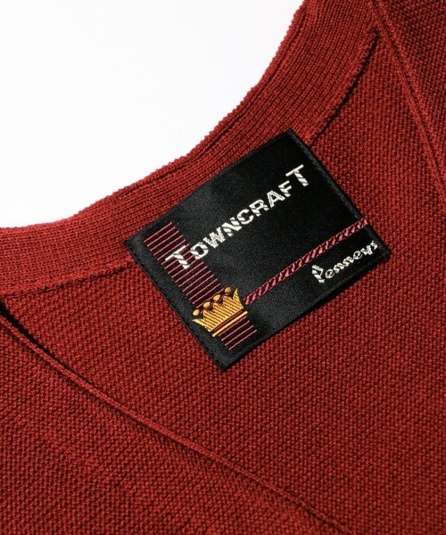 TOWNCRAFT（タウンクラフト）の「TOWNCRAFT / タウンクラフト 60S CARDIGAN 無地 アクリルカーディガン（カーディガン/ボレロ・メンズ・ブラック/グリーン/ワイン/ターコイズブルー・MEDIUM/LARGE/X-SMALL）」の9枚目の写真