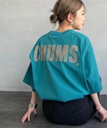 【WEB限定】[CHUMS/チャムス] エアトレイル ストレッチ バックロゴ ショートスリーブTシャツ