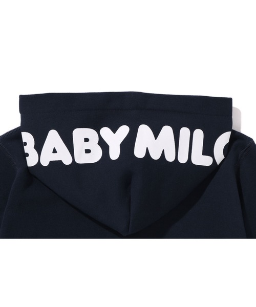A BATHING APE（アベイシングエイプ）の「MILO FACE ZIP HOODIE（パーカー・キッズ・ネイビー/イエロー・110/140/130/90/100/120）」の11枚目の写真