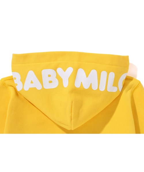A BATHING APE（アベイシングエイプ）の「MILO FACE ZIP HOODIE（パーカー・キッズ・ネイビー/イエロー・110/140/130/90/100/120）」の12枚目の写真