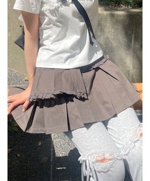 merry jenny（メリージェニー）の「フリルレイヤードプリーツスカート（スカート）」