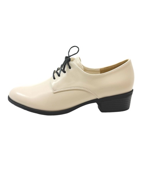 Sugar Sugar（シュガーシュガー）の「【4cmヒール】レースアップ シューズ　ローヒール マニッシュ【SUGAR SUGARシュガーシュガー】（ドレスシューズ・レディース・ブラック系/アイボリー/ブラック・S/LL/L/M）」の10枚目の写真