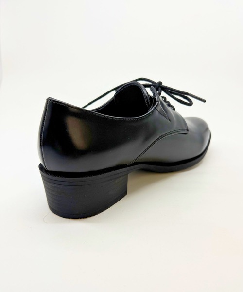 Sugar Sugar（シュガーシュガー）の「【4cmヒール】レースアップ シューズ　ローヒール マニッシュ【SUGAR SUGARシュガーシュガー】（ドレスシューズ・レディース・ブラック系/アイボリー/ブラック・S/LL/L/M）」の19枚目の写真