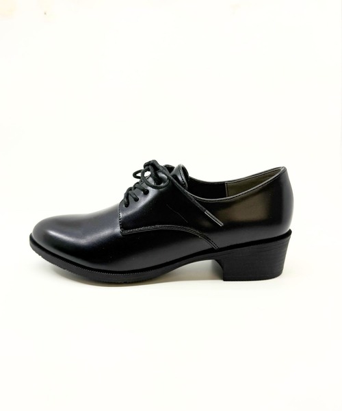 Sugar Sugar（シュガーシュガー）の「【4cmヒール】レースアップ シューズ　ローヒール マニッシュ【SUGAR SUGARシュガーシュガー】（ドレスシューズ・レディース・ブラック系/アイボリー/ブラック・S/LL/L/M）」の18枚目の写真