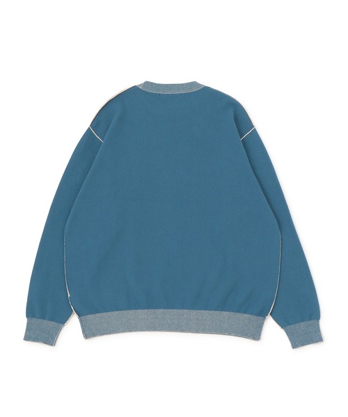 j.n.r.d(ジェー・エヌ・アール・ディー)の「カラーリンキングジャガードニット(Tシャツ/カットソー・メンズ・ベージュ/オフホワイト/ブルー・LL/M/L)」の9枚目の写真