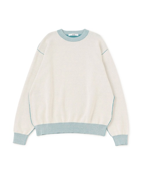 j.n.r.d(ジェー・エヌ・アール・ディー)の「カラーリンキングジャガードニット(Tシャツ/カットソー・メンズ・ベージュ/オフホワイト/ブルー・LL/M/L)」の8枚目の写真