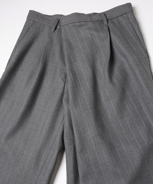 Jieda（ジエダ）の「OVER RAP SLACKS（スラックス・メンズ・グレー/ブラック・1/2）」の9枚目の写真