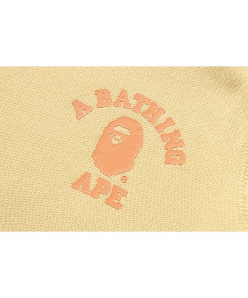 A BATHING APE(アベイシングエイプ)の「COLLEGE ZIP HOODIE(パーカー・レディース・ピンク/イエロー・MEDIUM/SMALL)」の5枚目の写真