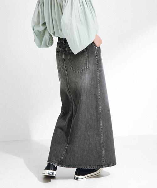 URBAN RESEARCH Sonny Label（アーバンリサーチサニーレーベル）の「Aラインデニムスカート（スカート・レディース・ブラック/インディゴブルー・36/38）」の17枚目の写真