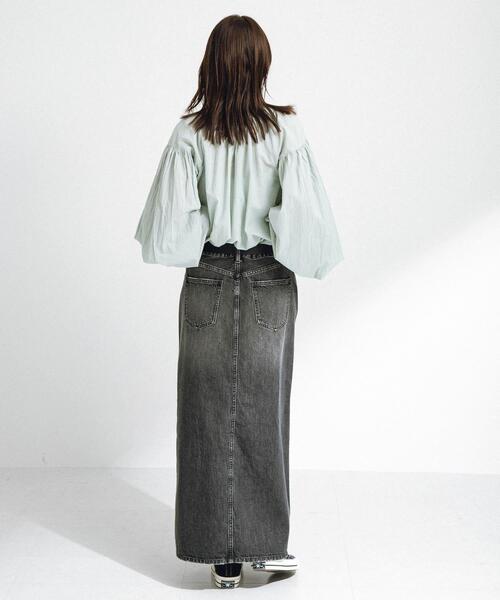 URBAN RESEARCH Sonny Label（アーバンリサーチサニーレーベル）の「Aラインデニムスカート（スカート・レディース・ブラック/インディゴブルー・36/38）」の19枚目の写真