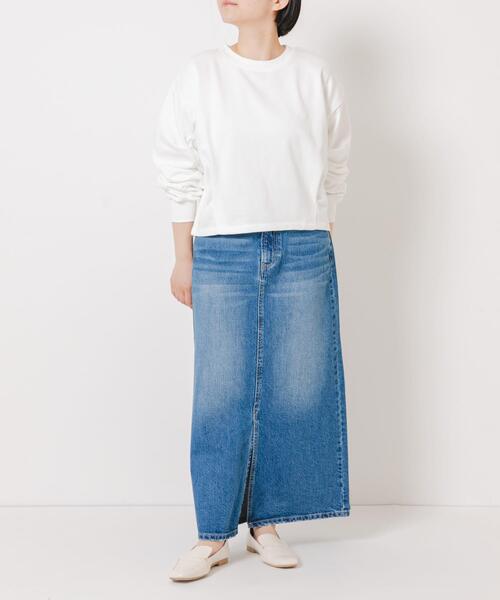 URBAN RESEARCH Sonny Label（アーバンリサーチサニーレーベル）の「Aラインデニムスカート（スカート・レディース・ブラック/インディゴブルー・36/38）」の14枚目の写真