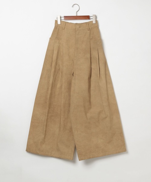 niko and...（ニコアンド）の「【MODE NORM CORE】ムラ染めポケタックパンツ（チノパンツ・レディース・チャコール/キャメル/ネイビー・MEDIUM/LARGE）」の14枚目の写真