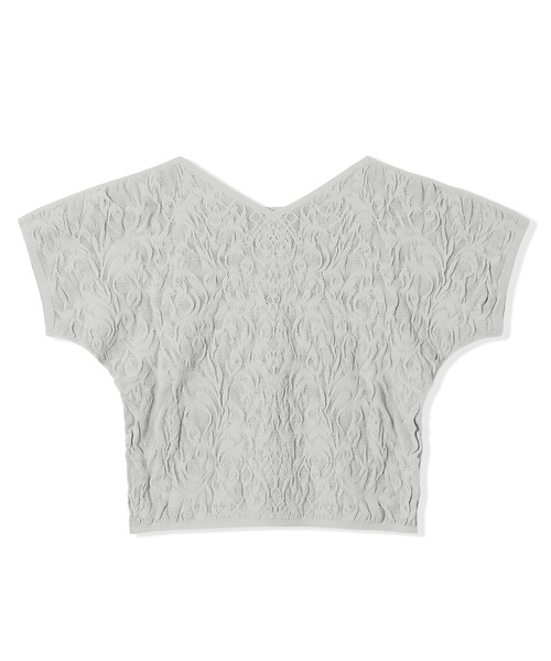 Chacott（チャコット）の「【ノーソーイングニット】ノーソーイングコンパクトTシャツ（ニット/セーター・レディース・ホワイト/グリーン/ブラック・M）」の3枚目の写真