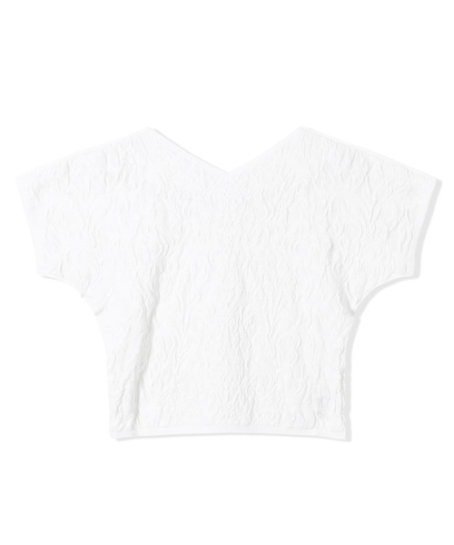 Chacott（チャコット）の「【ノーソーイングニット】ノーソーイングコンパクトTシャツ（ニット/セーター・レディース・ホワイト/グリーン/ブラック・M）」の9枚目の写真