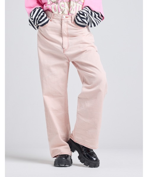 Little sunny bite(リトルサニーバイト)の「twill pants(その他パンツ・レディース・ピンク/ブラック/ブルー・SMALL/MEDIUM)」の3枚目の写真