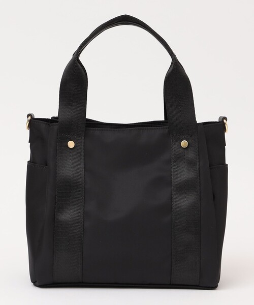 quaranciel: 2way 8ポケット ライン ショルダー バッグ（ショルダー