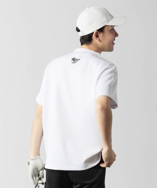 stella77golf（ステラセブンティーンセブンゴルフ）の「蛍光ｶﾗｰｺﾞﾙﾌﾓｯｸﾈｯｸ半袖T（Tシャツ/カットソー・メンズ・ブラック/ホワイト/オレンジ系/イエロー系・SMALL/MEDIUM/LARGE/X-LARGE）」の5枚目の写真
