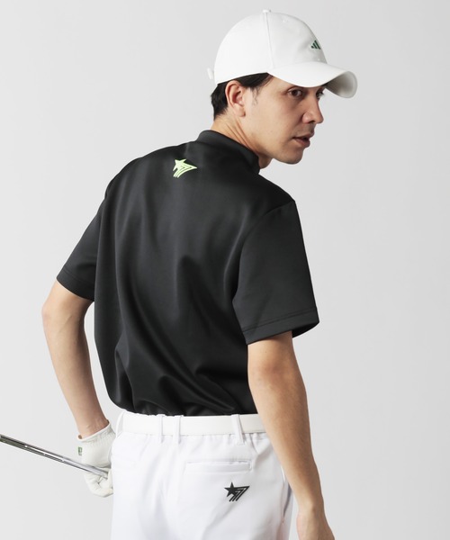 stella77golf（ステラセブンティーンセブンゴルフ）の「蛍光ｶﾗｰｺﾞﾙﾌﾓｯｸﾈｯｸ半袖T（Tシャツ/カットソー・メンズ・ブラック/ホワイト/オレンジ系/イエロー系・SMALL/MEDIUM/LARGE/X-LARGE）」の7枚目の写真