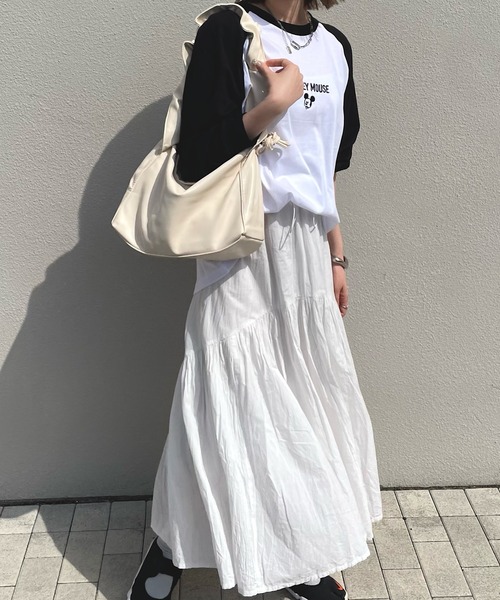 H.TOKYO（エイチトウキョウ）の「H.TOKYO × mimi  / 2WAY ハンドルギャザーデザインバッグ（ハンドバッグ・レディース・ブラック/ベージュ/シルバー・FREE）」の2枚目の写真