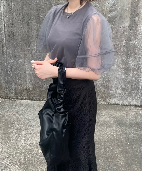 H.TOKYO（エイチトウキョウ）の「H.TOKYO × mimi  / 2WAY ハンドルギャザーデザインバッグ（ハンドバッグ・レディース・ブラック/ベージュ/シルバー・FREE）」の13枚目の写真