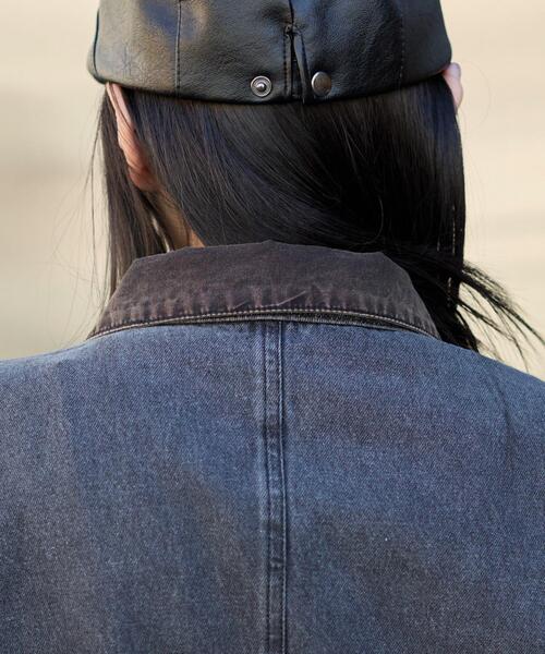 WEGO(ウィゴー)の「WEGO/ワーカーズWジップデニムブルゾン(ブルゾン・メンズ・コバルトブルー/ブラック系その他・FREE)」の5枚目の写真