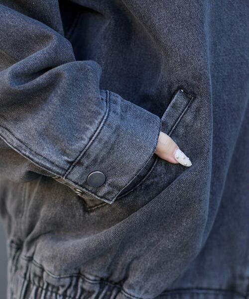 WEGO(ウィゴー)の「WEGO/ワーカーズWジップデニムブルゾン(ブルゾン・メンズ・コバルトブルー/ブラック系その他・FREE)」の7枚目の写真
