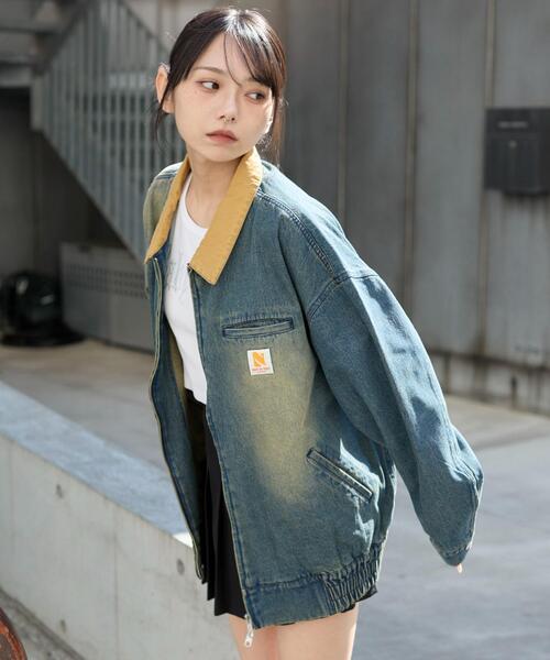 WEGO(ウィゴー)の「WEGO/ワーカーズWジップデニムブルゾン(ブルゾン・メンズ・コバルトブルー/ブラック系その他・FREE)」の12枚目の写真