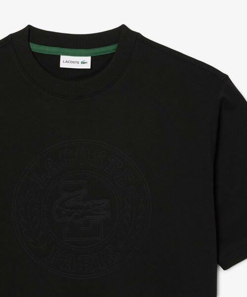 LACOSTE(ラコステ)の「裏パイル グラフィック刺繍 トーン・オン・トーンステッチ半袖スウェット(スウェット・メンズ・ブラック/ライトブルー/オフホワイト・2/4/3/5)」の16枚目の写真