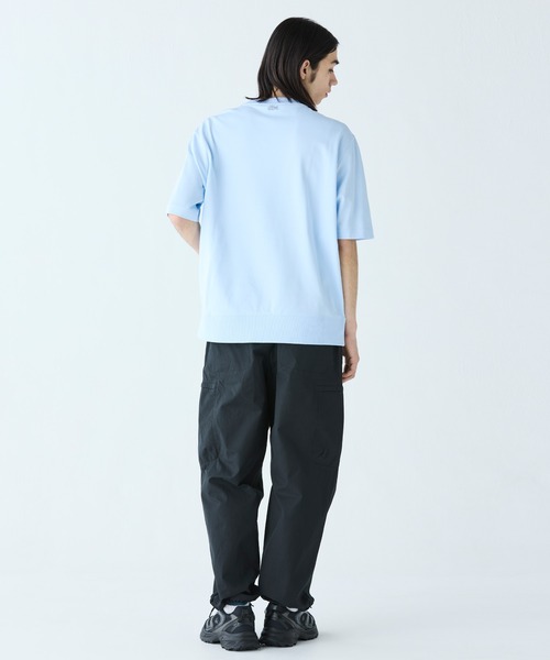 【LACOSTE】トーン・オン・トーンステッチ半袖スウェット ラコステ LACOSTE トーン・オン・トーンステッチ半袖スウェット