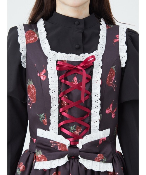 Jamie エーエヌケー（ジェイミーエーエヌケー）の「ゴシックメルトストロベリーJSK（ワンピース・レディース・ブルー/レッド・M）」の13枚目の写真