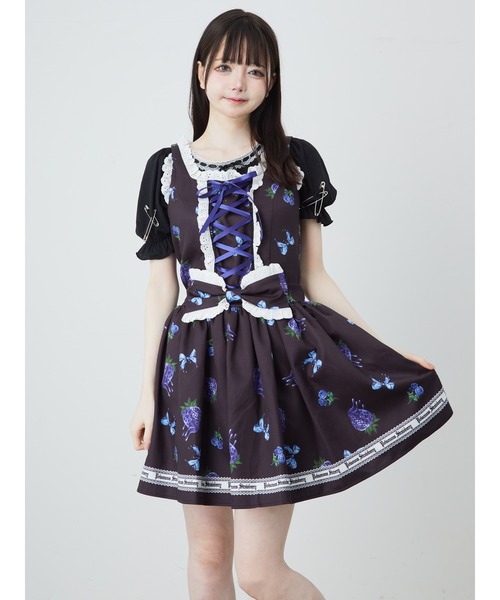 Jamie エーエヌケー（ジェイミーエーエヌケー）の「ゴシックメルトストロベリーJSK（ワンピース・レディース・ブルー/レッド・M）」の21枚目の写真