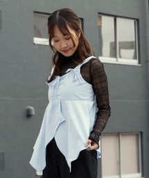 ギャザーリボンデザイン ベーシックキャミソール 秋物 秋服 2026年秋冬