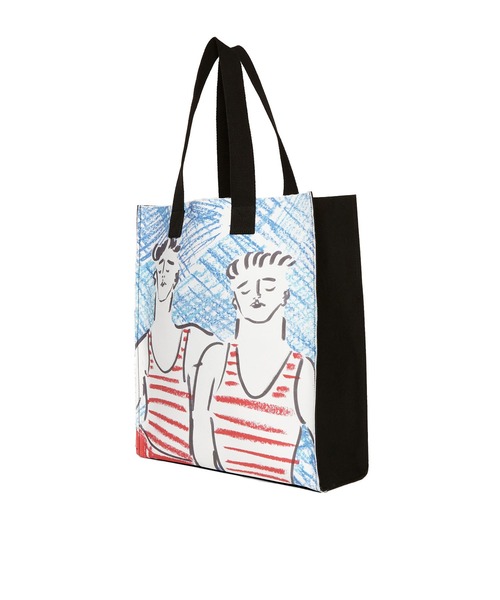 MSGM（エムエスジーエム）の「MSGM×LUKE EDWARD HALL コラボレーショングラフィックバッグ（トートバッグ・レディース・ブラック・ONE SIZE）」の3枚目の写真