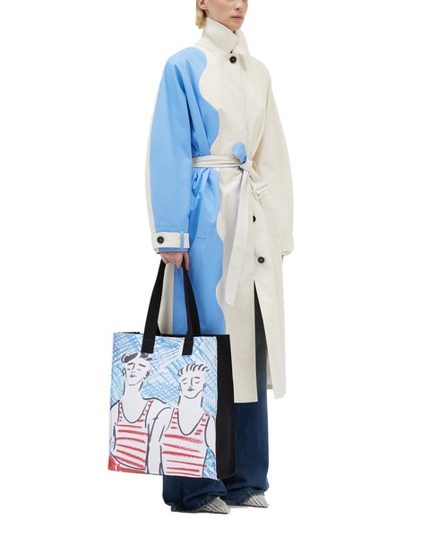 MSGM（エムエスジーエム）の「MSGM×LUKE EDWARD HALL コラボレーショングラフィックバッグ（トートバッグ・レディース・ブラック・ONE SIZE）」の6枚目の写真