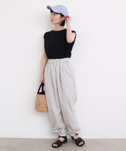 l'atelier du savon(アトリエドサボン)の「スウェットみたいなゆるパンツ(その他パンツ・レディース・ピンク/グレイッシュベージュ/ブルー・FREE)」の6枚目の写真