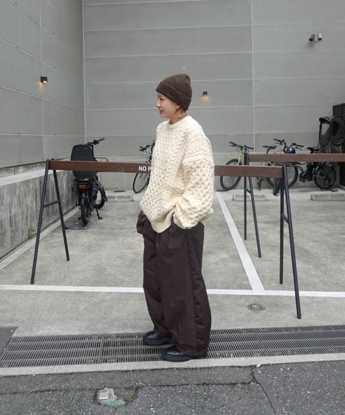 おさる。teen boop ボリュームラフパンツ　白と黒 ボリュームラフパンツ（その他パンツ）｜TEEN BOOP（ティーンブープ