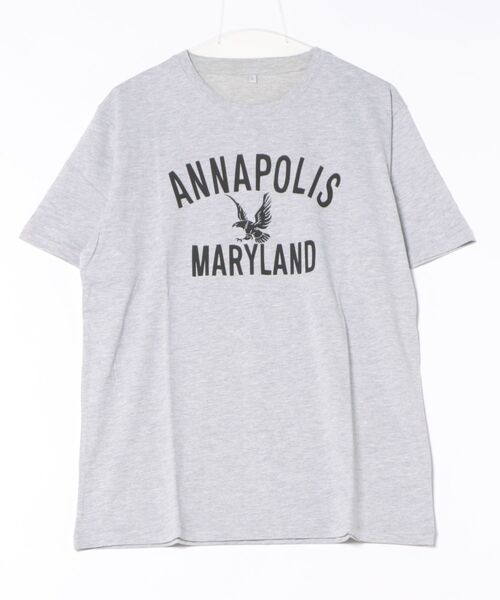 STYLEBLOCK（スタイルブロック）の「天竺プリント半袖Tシャツ（Tシャツ/カットソー・メンズ・チャコール/カーキ/グレー系その他/ホワイト/ホワイト系その他/ネイビー/ブラック/ホワイト系その他2・M/L）」の5枚目の写真