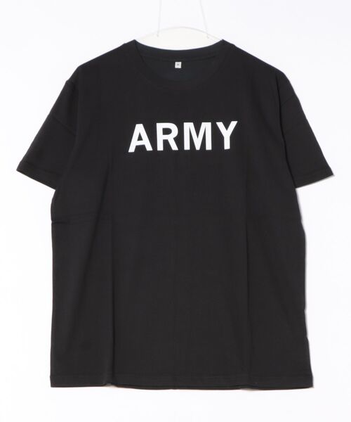 STYLEBLOCK（スタイルブロック）の「天竺プリント半袖Tシャツ（Tシャツ/カットソー・メンズ・チャコール/カーキ/グレー系その他/ホワイト/ホワイト系その他/ネイビー/ブラック/ホワイト系その他2・M/L）」の4枚目の写真