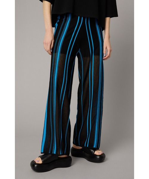 HeRIN.CYE(ヘリンドットサイ)の「Random patten knit pants ランダムパターンカーディガン(その他パンツ・レディース・ブルー/ライム/オレンジ・36/38)」の4枚目の写真