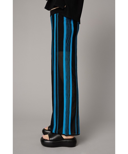 HeRIN.CYE(ヘリンドットサイ)の「Random patten knit pants ランダムパターンカーディガン(その他パンツ・レディース・ブルー/ライム/オレンジ・36/38)」の5枚目の写真