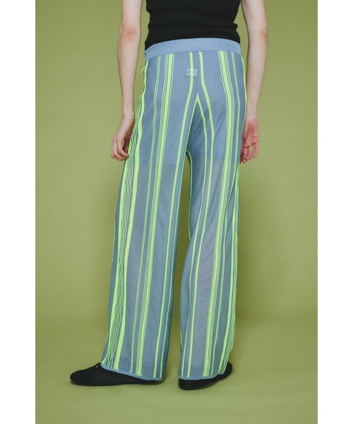 HeRIN.CYE(ヘリンドットサイ)の「Random patten knit pants ランダムパターンカーディガン(その他パンツ・レディース・ブルー/ライム/オレンジ・36/38)」の11枚目の写真