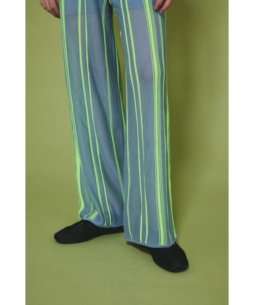 HeRIN.CYE(ヘリンドットサイ)の「Random patten knit pants ランダムパターンカーディガン(その他パンツ・レディース・ブルー/ライム/オレンジ・36/38)」の15枚目の写真