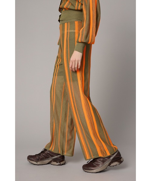 HeRIN.CYE(ヘリンドットサイ)の「Random patten knit pants ランダムパターンカーディガン(その他パンツ・レディース・ブルー/ライム/オレンジ・36/38)」の17枚目の写真