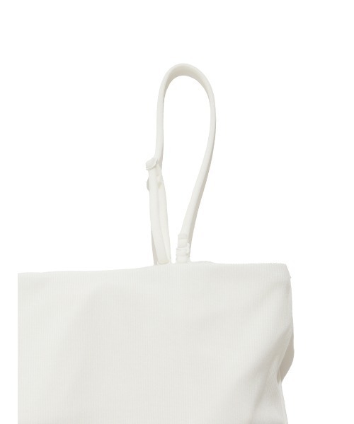 gelato pique（ジェラートピケ）の「カップインベアトップキャミソール（キャミソール・レディース・ブラウン/オフホワイト・FREE）」の9枚目の写真