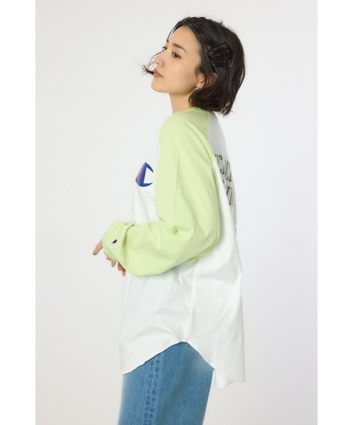 RODEO CROWNS WIDE BOWL(ロデオクラウンズワイドボウル)の「【Champion】ラグランTシャツ(Tシャツ/カットソー・レディース・ライム/オレンジ/ブラック・FREE)」の16枚目の写真