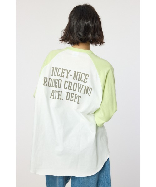 RODEO CROWNS WIDE BOWL(ロデオクラウンズワイドボウル)の「【Champion】ラグランTシャツ(Tシャツ/カットソー・レディース・ライム/オレンジ/ブラック・FREE)」の17枚目の写真