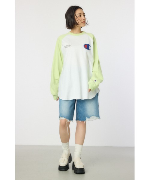 RODEO CROWNS WIDE BOWL(ロデオクラウンズワイドボウル)の「【Champion】ラグランTシャツ(Tシャツ/カットソー・レディース・ライム/オレンジ/ブラック・FREE)」の18枚目の写真