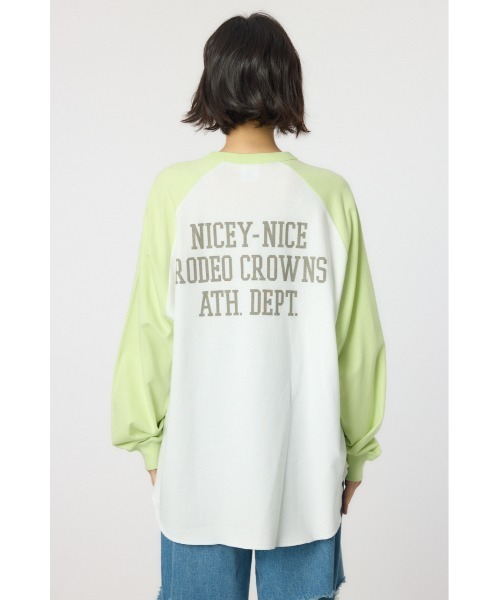 RODEO CROWNS WIDE BOWL(ロデオクラウンズワイドボウル)の「【Champion】ラグランTシャツ(Tシャツ/カットソー・レディース・ライム/オレンジ/ブラック・FREE)」の22枚目の写真