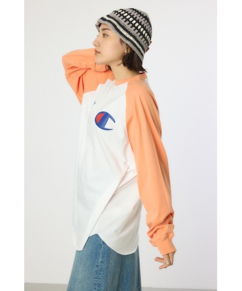 RODEO CROWNS WIDE BOWL(ロデオクラウンズワイドボウル)の「【Champion】ラグランTシャツ(Tシャツ/カットソー・レディース・ライム/オレンジ/ブラック・FREE)」の11枚目の写真